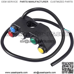 7/8" Handlebar Switches Assembly 5 Buttons for Motorcycle Race Bikes Plastic