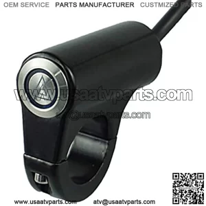 7/8" 22mm 24mm Motorcycle Handlebar Switch Hazard Light ON/OFF Button Double Flash Warning Emergency Lamp Signal Flasher With LED (Color : 22mm)