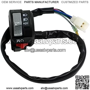 Left HandleBar Light Run Start Switch 4GB-83973-09-00 Compatible For Yamaha Kodiak 400 Big Bear 350 YFM350 Wolverine 350 Warrior 350 Grizzly 600