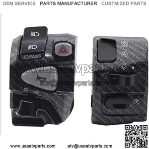 Motorcycle Handlebar Control Switches Assembly Fit for MSM NMAX 7/8" 22mm Handle Bar Headlight Warning Light Switch