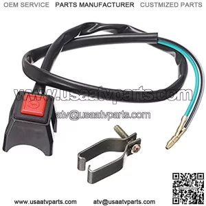 Motorcycle Handlebar Control Switch 1pc Motorcycle Start Stop Switch Button 22mm Handlebar for Scooter Dirt Bike ATV Quad Motocross Accessories for Motorcycle Handlebar