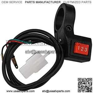 22mm 7/8 inch Handlebar Switch Electric 3 Speed Module Switch for Motorcycle E-Bike Scooter