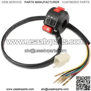 3-Function ATV Left Switch Assembly for 50 cc 70CC 90 cc 110cc 125 cc 150cc 200 cc 250cc ATVs Quad 4 Wheeler Taotao SunL JCL Coolster Kandi Supermach Tank