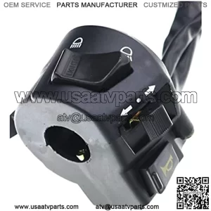 Handlebar Control Switch 7/8" 22mm Motorcycle Handlebar Switches with Horn Turn Signal High Low Beam Control with Wire