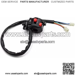Replacement Part for Motorcycle ATV Quad Monkey Parts 9 Pin Left Side Handlebar Control Horn Turn Signal Light Start Switch Turn Signal Switch