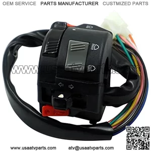 CSW42978 Replacement Part for Car 1PCS Left Motorcycle Switch 22mm 7/8" Motorcycle Handlebar Control Headlight Turn Signal Fog Light Horn Switch for ATV Yamaha