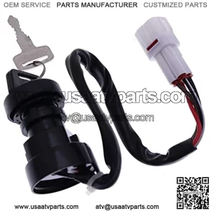 Ignition Key Switch Compatible with Yamaha Warrior 350 YFM350 1996 1997 1998 1999 2000 2001 ATV
