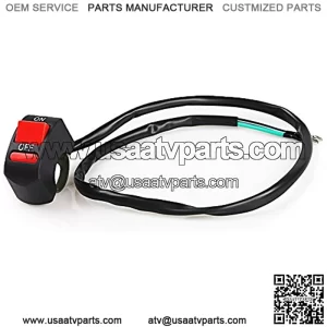 Universal Handlebar Motorcycle Switch ON/OFF Button Bullet Connector 12V Bike Handle Bar Stop Switch For LED Spotlight