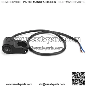 7/8in Motorcycle Handlebar Switch, Waterproof Motorcycle Handlebars Switches Kit Fit for ATV and UTV with 22mm/0.85in Handlebar (Black)