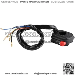 7/8inch Motorcycle Motorbike Handlebar Mount On Off Switch Assembly with Connecting Wires + motorcycle handlebar controls,interruttore moto manubrio,interruptor pare moto,inte