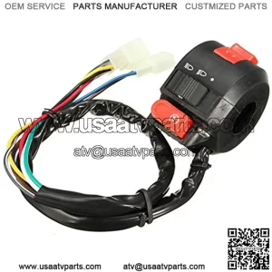 Forward Control 7/8 inch 22mm Handlebar 8-Wires Left Switch Chinese 110cc Motorcycle ATV Quad 3 Functions.