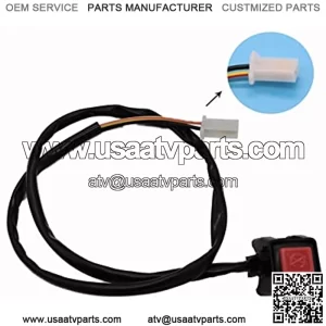 Universal ATV Motorcycle Dual Sport Quad Start Horn Kill Off Stop Switch Button Motorbike Accessories Control Handle Switches (Color : BEBHBCMC-RED)