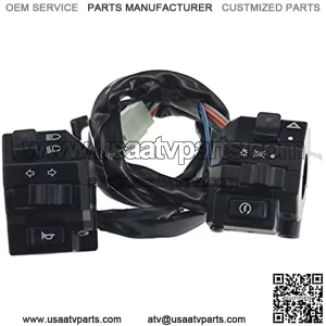 Universal Black 22mm 7/8" Handlebar Aluminum Motorcycle Switch for Motorbike Horn Turn Signal Headlight Control Button Motorcycle Parts