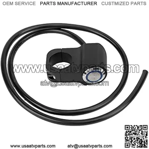 Handlebar Switch22mm/0.87in Motorcycle Switch Waterproof Steel Spotlights Headlight Switch for Motorcycle ATV