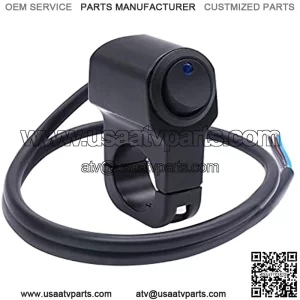 12v 7/8Push Button Switch Headlight Hazard Brake Fog Light ON/Off Aluminum Alloy Control Switch