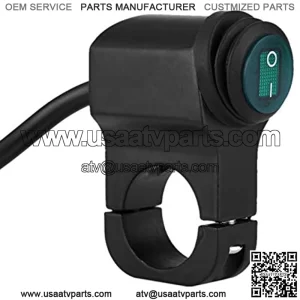 Motorcycle Handlebar Switch, Motorcycle ON/OFF Switch, with 12V Universal 22mm Handlebar Motorcycle Fog Spot light Waterproof for 22mm diameter handlebars