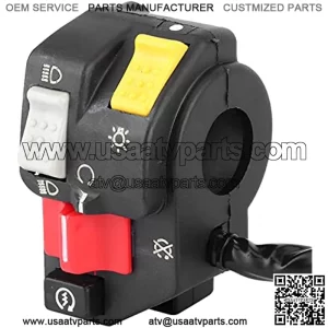 Motorcycle Handlebar Switch Left 35200 HB9 020 Fit for Honda ATV TRX250R 1986 1989, (Type : Def)