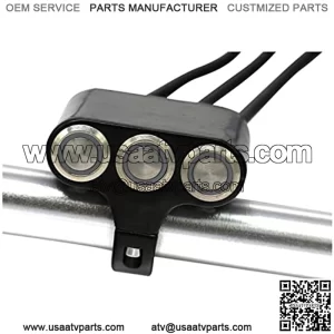 Motorcycle Switches 22mm Handlebar Mount Switch Headlight Hazard Brake Fog Light ON-Off Aluminum Alloy