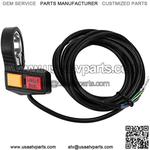 7/8in Turn Signal Switch Motorcycle, with Horn and Headlight Switch 1800mm Wire Length Universal for Motorcycles Scooters