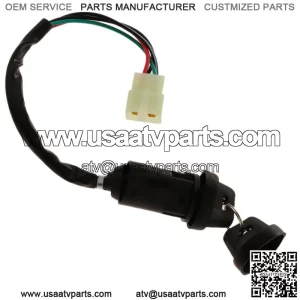 Cerradura de Cilindro de Interruptor de Encen + 2 Llaves para Moto Dirt Bike Quad ATV - Negro C  Interruptor de la llave de encen