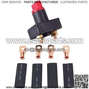 Car Battery Disconnect Isolator Switch - Power Kill Cut Off Master Switch 12V/24V 300A Replacement Parts for RV,Boat, Vehicle, Golf Cart, ATV, Truck, Marine (Sets)