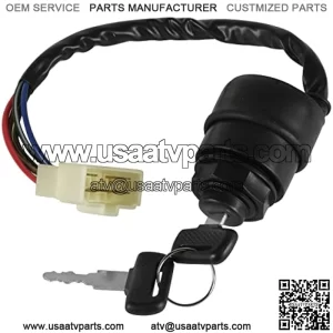 Ignition Key Switch Compatible with Kawasaki Mule 610 4X4 Kaf400 Kaf 400 2007-2016