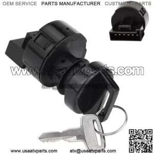 Ignition Switch Key 4 Position 6 Pin Fits for Polaris Ranger 400 500 570 800 4x4 Crew ACE 325 570 900 RZR 570 Sportsman 500 550 Repl.# 4012166 4011142