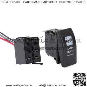 CHASE LIGHTS SWITCH WITH BLOCK - AMBER FOR CAN-AM MAVERICK X3 COMMANDER ROCKER