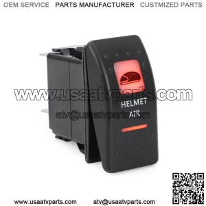 FOR CAN AM MAVERICK X3 COMMANDER DEFENDER HELMET AIR SWITCH AMBER LED LIGHT US