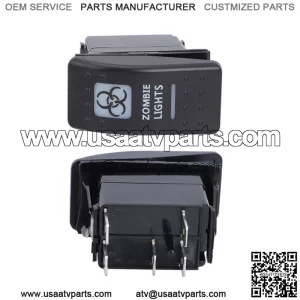 ZOMBIE LIGHTS SWITCH - AMBERORANGE  FOR CAN-AM MAVERICK X3 COMMANDER ROCKER