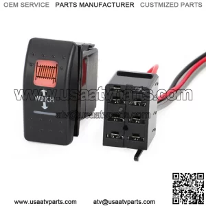 Winch Switch with Backing Amber For Can Am Maverick X3 Commander Rocker