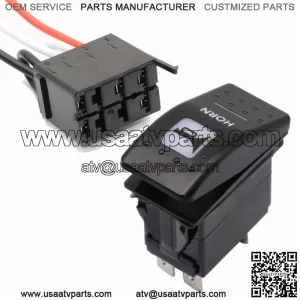 Horn Switch Rocker Amber +Harness For CAN-AM COMMANDER MAVERICK X3 DEFENDER