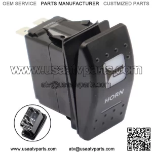 New Horn Switch Rocker Amber Light For CAN-AM COMMANDER MAVERICK X3 DEFENDER