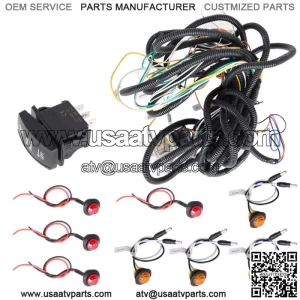 Street Legal LED Rocker Switch Turn Signal Kit For Kawasaki Teryx4 750 800 (For: More than one vehicle)