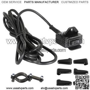 ATV 12V Handle Bar Control Switch & Mounting Bracket Winch Rocker Thumb Switch