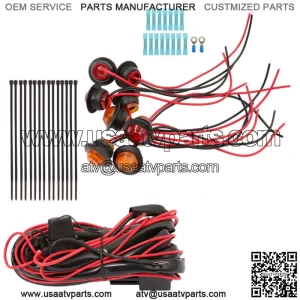 For SXS Kawasaki Mule Teryx 4 Street Legal LED Rocker Switch Turn Signal Kit