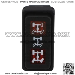 Polaris 4012747 AWD Dash Switch Brutus Ranger 500 570 800 900 1000 XP Crew