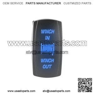 Blue Backlif Winch Control Rocker Switch Fit Can-am Polaris Honda Kawasaki UTV