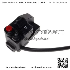 Handlebar-mounted turn signal switch set with aluminum horn and flasher