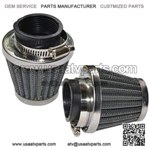 Pack of 2 Motorcycle POD Air Filter Dirt Pocket Bike ATV Pit Bike 35 38 39 40 42 46 48 50 52 54mm (52mm)