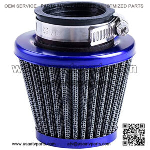 38mm Air Filter For 90cc 110cc 125cc Dirt Pit Bike Chinese GY6 50cc QMB139 Moped Scooter Off Road Motorcycle ATV Quad XR50 CRF50 CRF70 XR CRF KLX Apollo SSR Lifan Engine Parts (Blue)