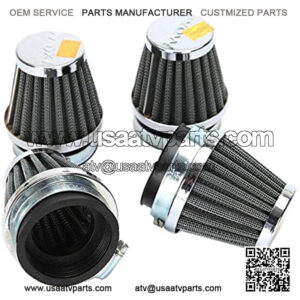 INNOGLOW 4pcs Motorcycle Air Filter 52mm Universal Air Filters for Yamaha Suzuki Kawasaki ATV Scooter