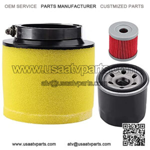 Tvent 0470-391 Air Filter with Oil Filter Replacement for Arctic Cat 375 454 400 500 Bearcat 2x4 4x4 0470-322 ATV Parts
