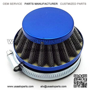 Racing Motorcycle 60mm Air Filter Cleaner For Gas Motorized Bicycle Push Mini Moto Pocket Bike ATV Quad 4 Wheeler Blue