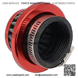 Red 42mm to 44mm Performance Air Filter for MOTOVOX MVS10 EVO Gas Powered Scooter X Dirt Dog 43cc 47cc 49cc Engines Mini Motor Atv Dirt Pit Bike 150cc Moped Scooter ATV Parts