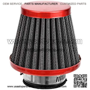 35mm Motorcycle Red Air Filter For 50cc 70cc 90cc 110cc 125cc Coolster Sunl Honda Yamaha Kawasaki Suziki ATV Quad Go Kart Pit Dirt Bike Parts,5% coupon applied at checkout,with coupon