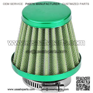 Motorcycle 38mm Air Filter Fuel Cleaner for 49cc 50cc 70cc 90cc 110cc 125cc 150cc 200cc ATV Quad Dirt Pit Bike Gy6 Scooter Go Kart (Green),5% coupon applied at checkout,with coupon