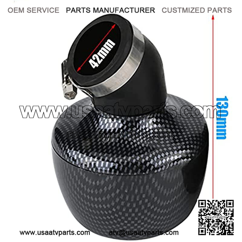 Carbon Fiber Universal Air Filter Cleaner for 150cc-250cc Motorcycle Scooter ATV Dirt Bike(42MM),5% coupon applied at checkout,with coupon - Image 2