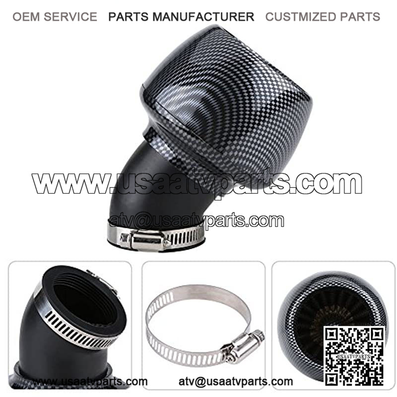 Carbon Fiber Universal Air Filter Cleaner for 150cc-250cc Motorcycle Scooter ATV Dirt Bike(42MM),5% coupon applied at checkout,with coupon - Image 3
