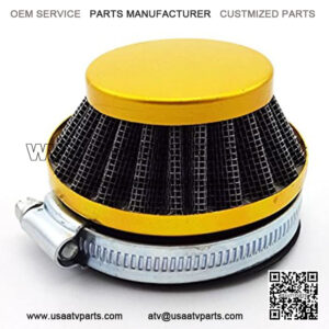 Racing ATV 60mm Air Filter Cleaner For Gas Motorized Bicycle Push Mini Moto Pocket Bike Quad 4 Wheeler Motorcycle Gold